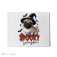 Spooky Season Cute Pug Halloween Graphic Mousepad thumb 0