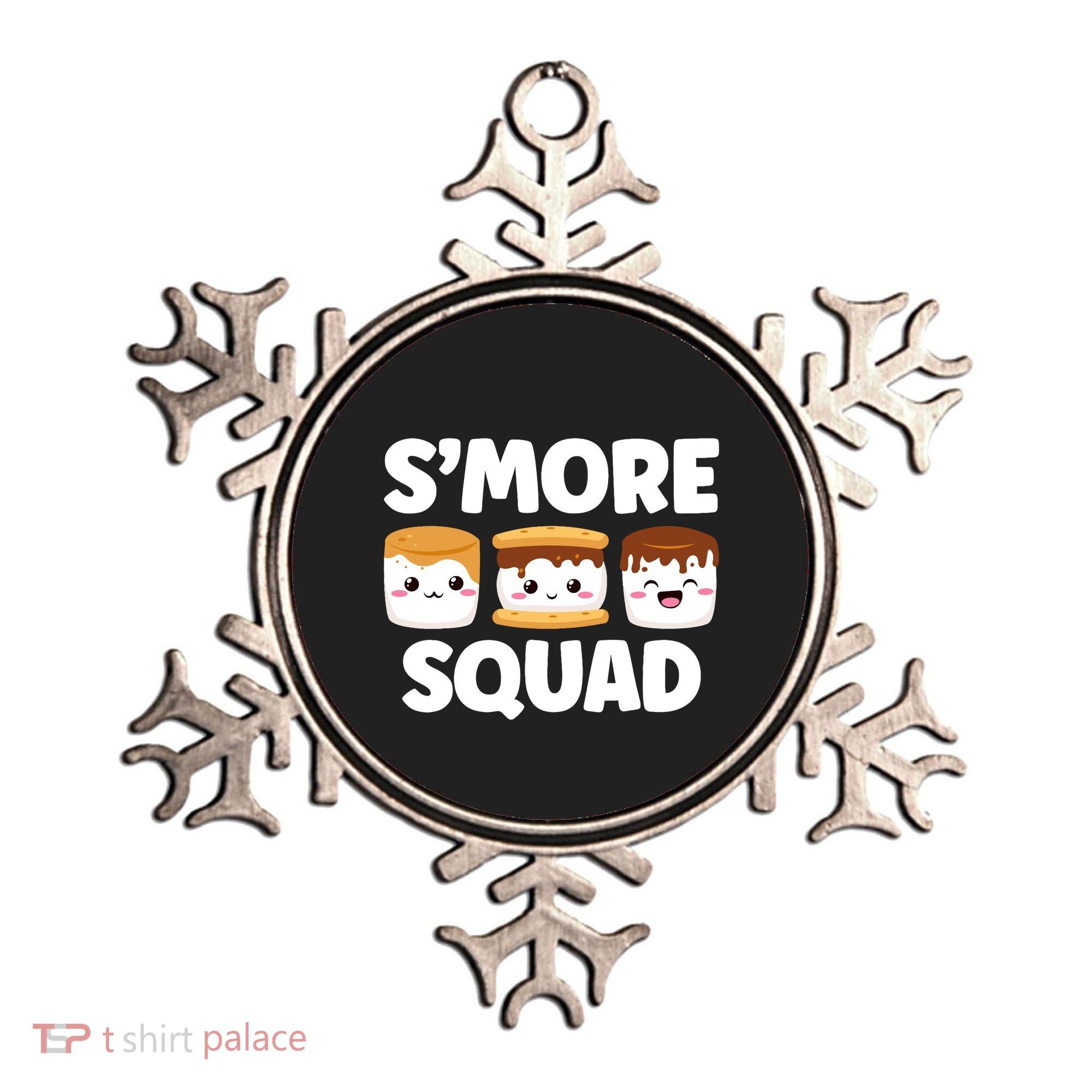 Smore Squad Camping Campfire Chocolate Marshmallow SMores Ornament