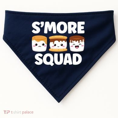 Smore Squad Camping Campfire Chocolate Marshmallow SMores USA-Made Doggie Bandana