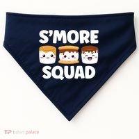 Smore Squad Camping Campfire Chocolate Marshmallow SMores USA-Made Doggie Bandana thumb 0