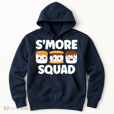 Smore Squad Camping Campfire Chocolate Marshmallow SMores Hoodie