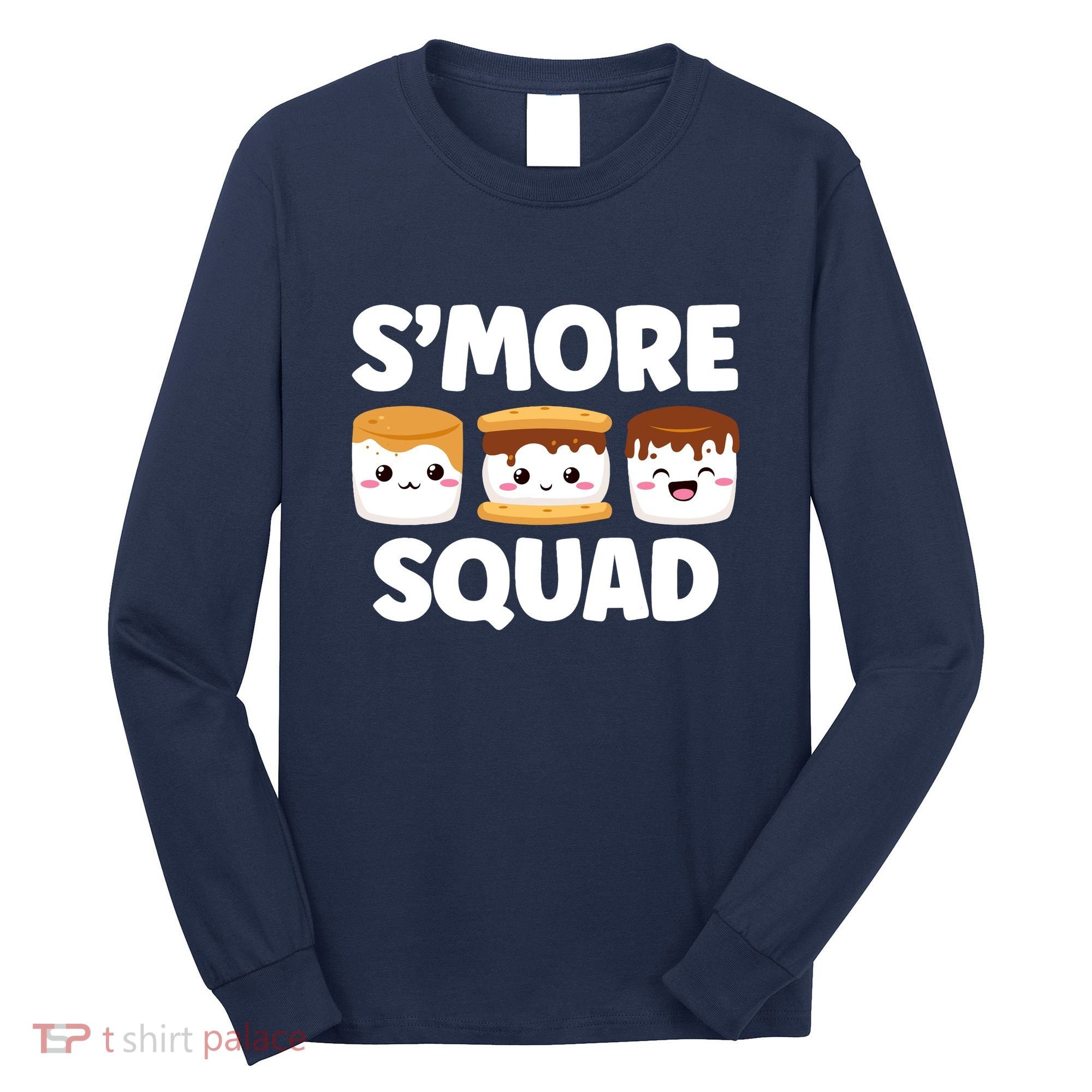 Smore Squad Camping Campfire Chocolate Marshmallow SMores Long Sleeve Shirt