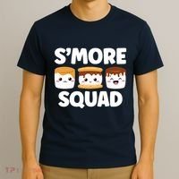 Smore Squad Camping Campfire Chocolate Marshmallow SMores T-Shirt thumb 3