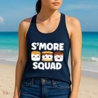Smore Squad Camping Campfire Chocolate Marshmallow SMores Women's Tank Top thumb 2
