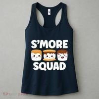 Smore Squad Camping Campfire Chocolate Marshmallow SMores Women's Tank Top thumb 3