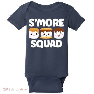 Smore Squad Camping Campfire Chocolate Marshmallow SMores Baby Bodysuit