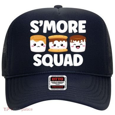 Smore Squad Camping Campfire Chocolate Marshmallow SMores Hat
