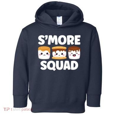 Smore Squad Camping Campfire Chocolate Marshmallow SMores Toddler Hoodie