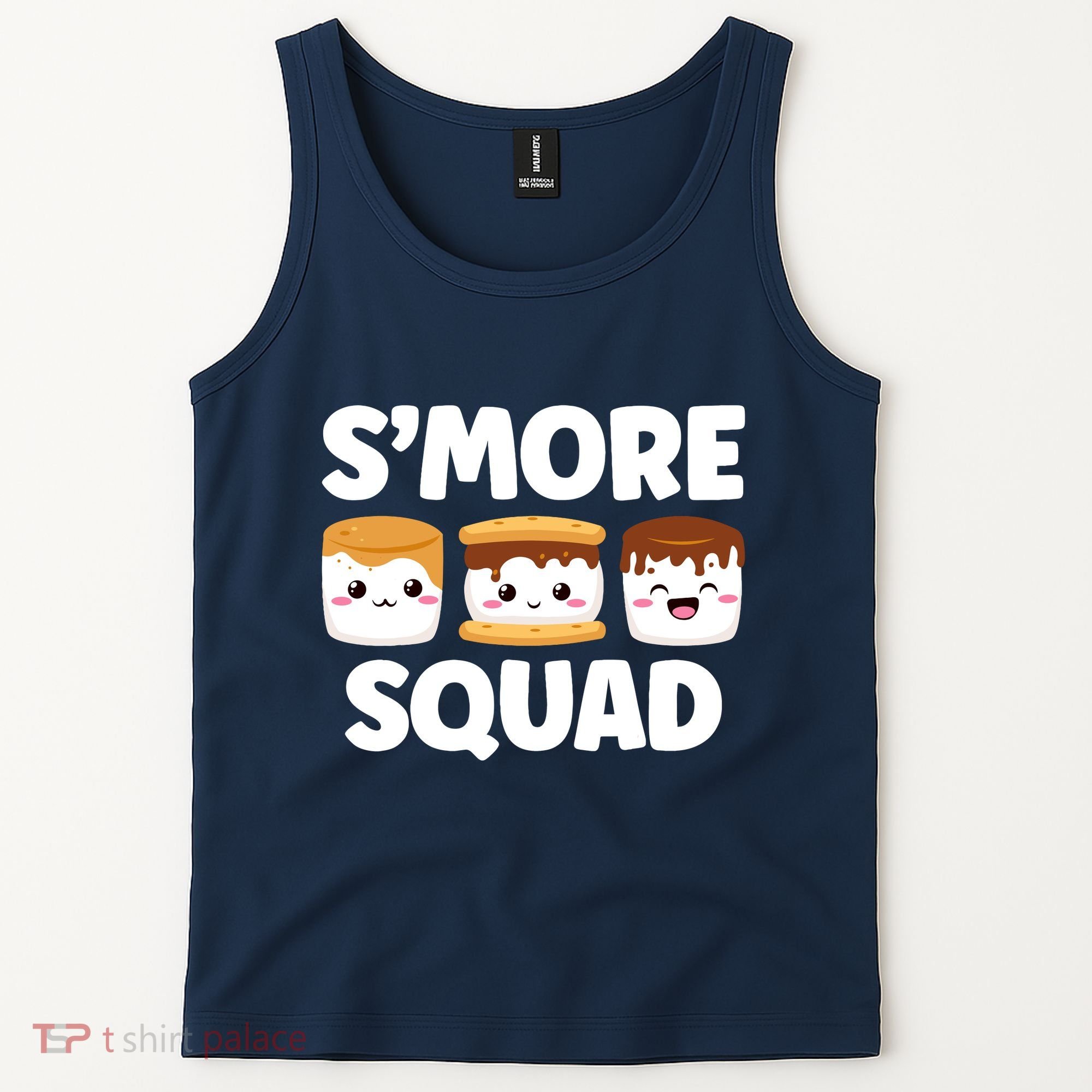 Smore Squad Camping Campfire Chocolate Marshmallow SMores Tank Top