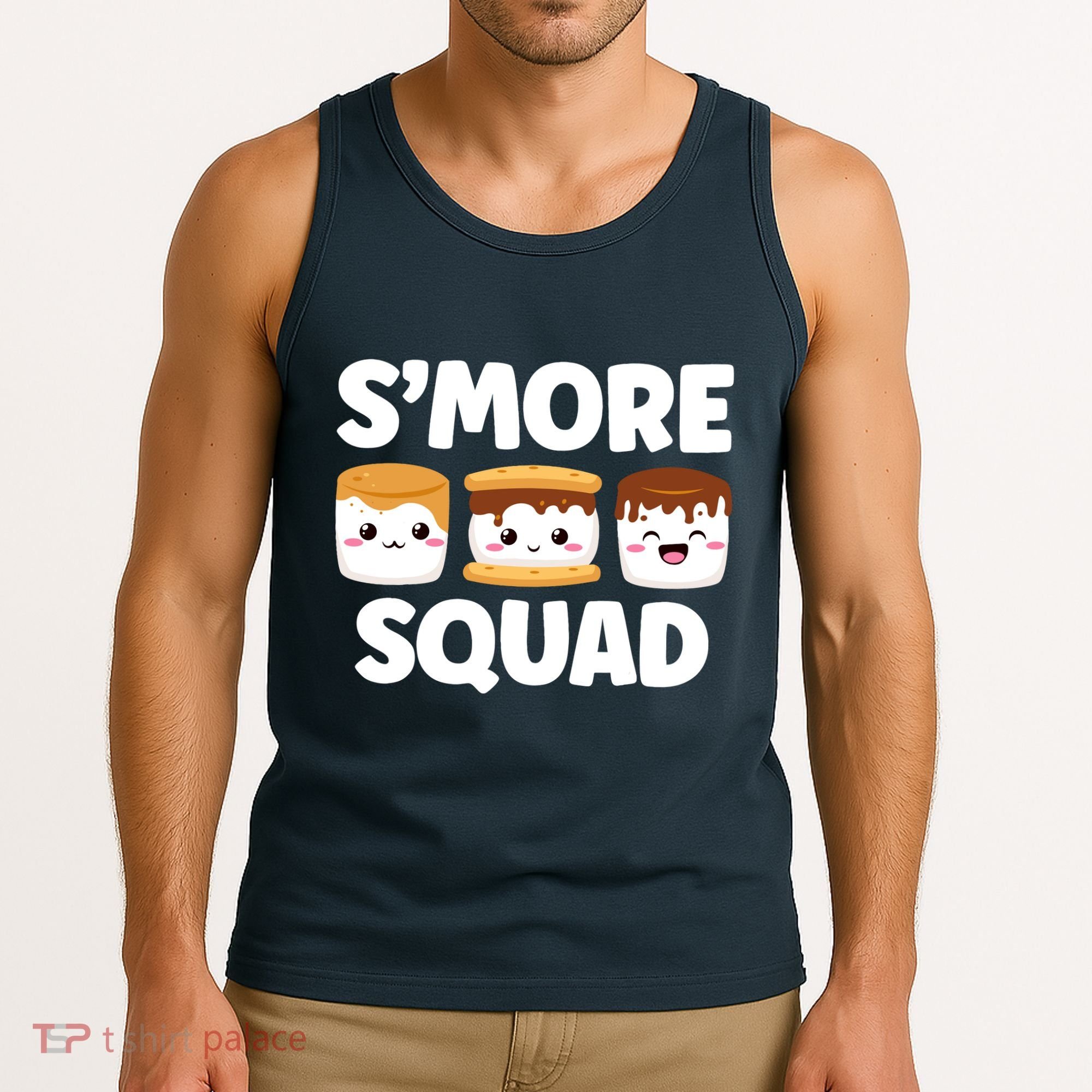Smore Squad Camping Campfire Chocolate Marshmallow SMores Tank Top