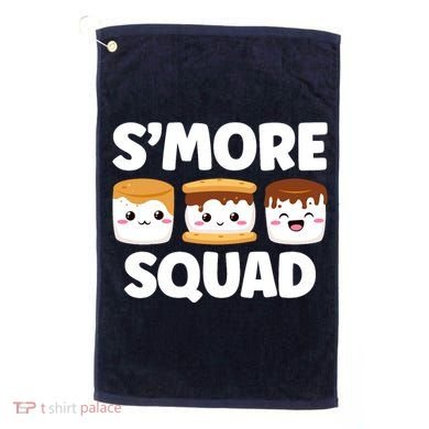 Smore Squad Camping Campfire Chocolate Marshmallow SMores Golf Towel