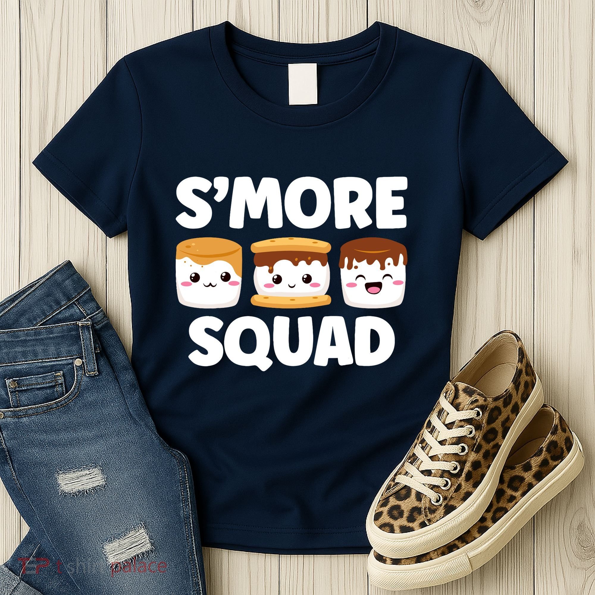 Smore Squad Camping Campfire Chocolate Marshmallow SMores Women's T-Shirt