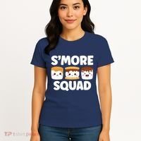 Smore Squad Camping Campfire Chocolate Marshmallow SMores Women's T-Shirt thumb 4