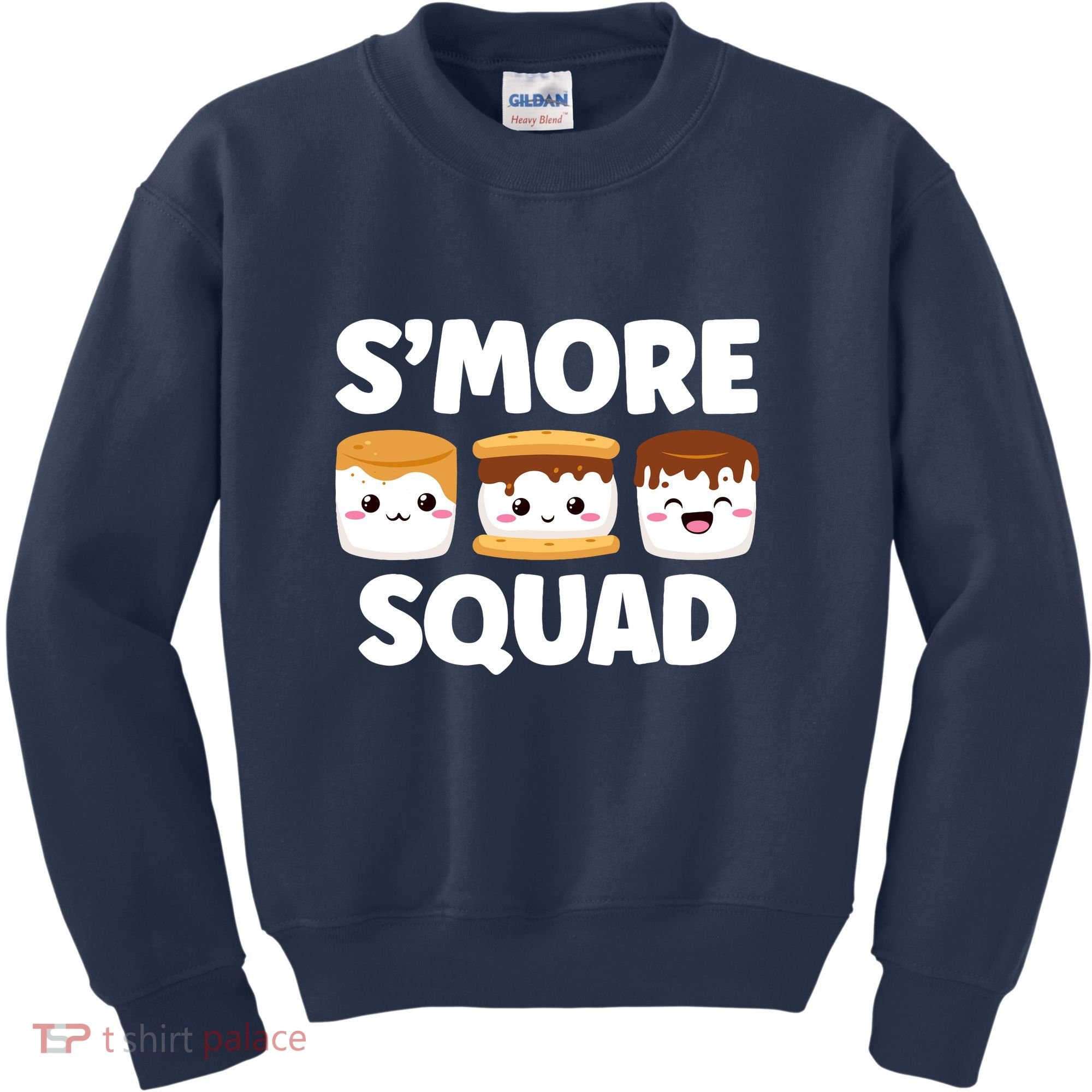 Smore Squad Camping Campfire Chocolate Marshmallow SMores Kids Sweatshirt