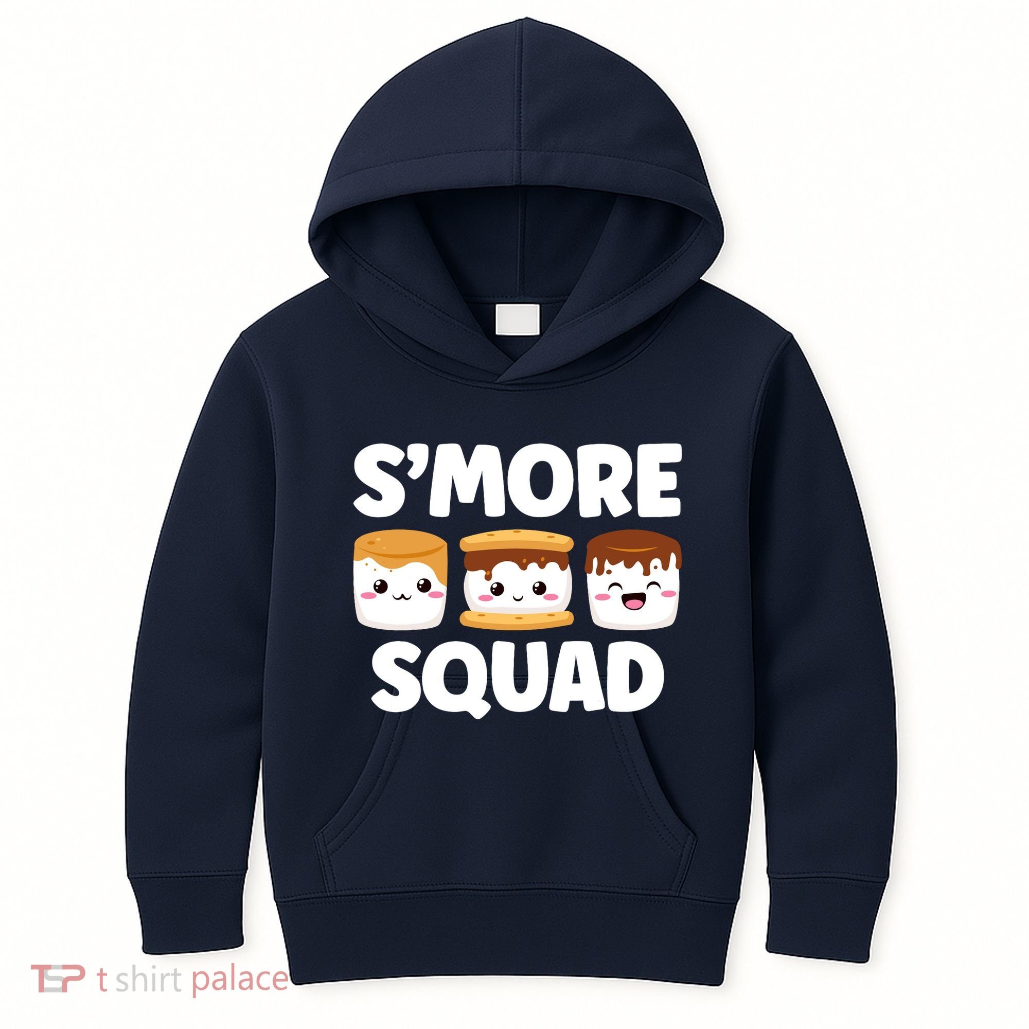 Smore Squad Camping Campfire Chocolate Marshmallow SMores Kids Hoodie