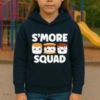 Smore Squad Camping Campfire Chocolate Marshmallow SMores Kids Hoodie thumb 3