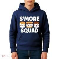 Smore Squad Camping Campfire Chocolate Marshmallow SMores Kids Hoodie thumb 4