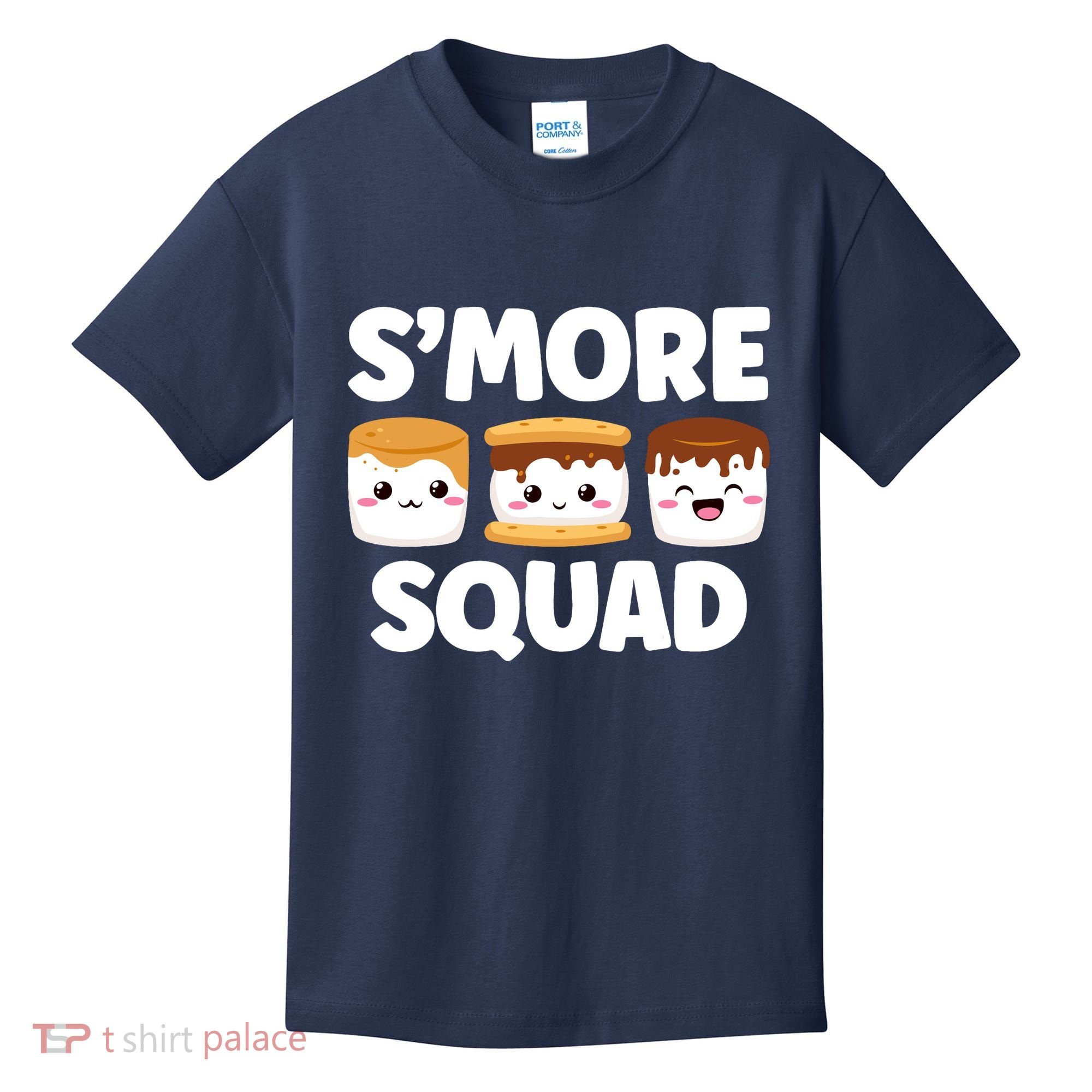 Smore Squad Camping Campfire Chocolate Marshmallow SMores Kids T-Shirt