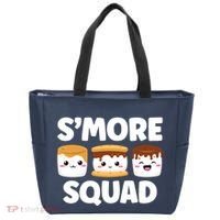 Smore Squad Camping Campfire Chocolate Marshmallow SMores Tote Bag thumb 0