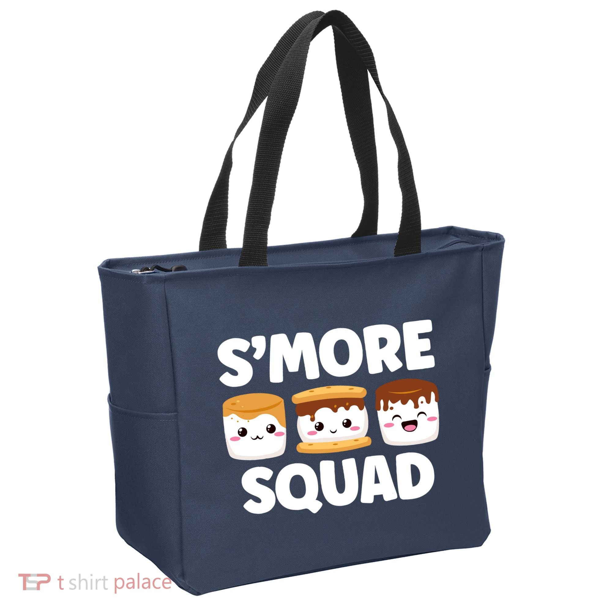 Smore Squad Camping Campfire Chocolate Marshmallow SMores Tote Bag