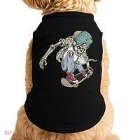 Skater Skeleton Cartoon Doggie Tank thumb 0