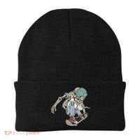 Skater Skeleton Cartoon Beanie thumb 0