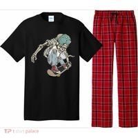 Skater Skeleton Cartoon Pajama Set thumb 0