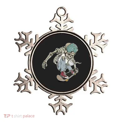 Skater Skeleton Cartoon Ornament