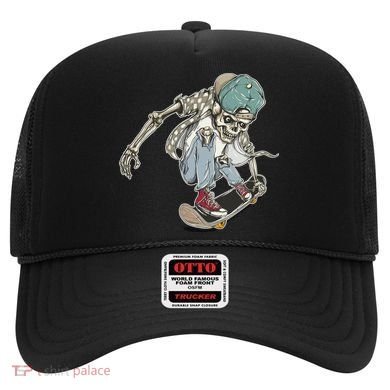 Skater Skeleton Cartoon Hat