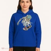 Skater Skeleton Cartoon Hoodie thumb 5
