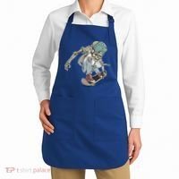 Skater Skeleton Cartoon Apron thumb 2