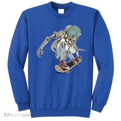 Skater Skeleton Cartoon Sweatshirt