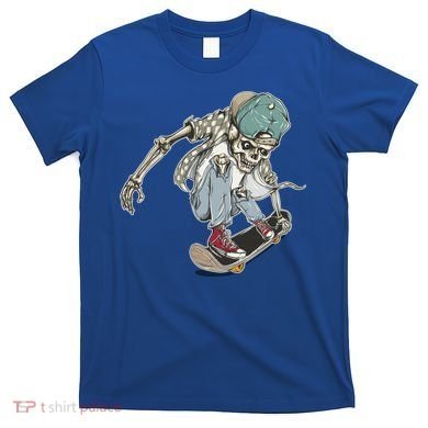 Skater Skeleton Cartoon T-Shirt