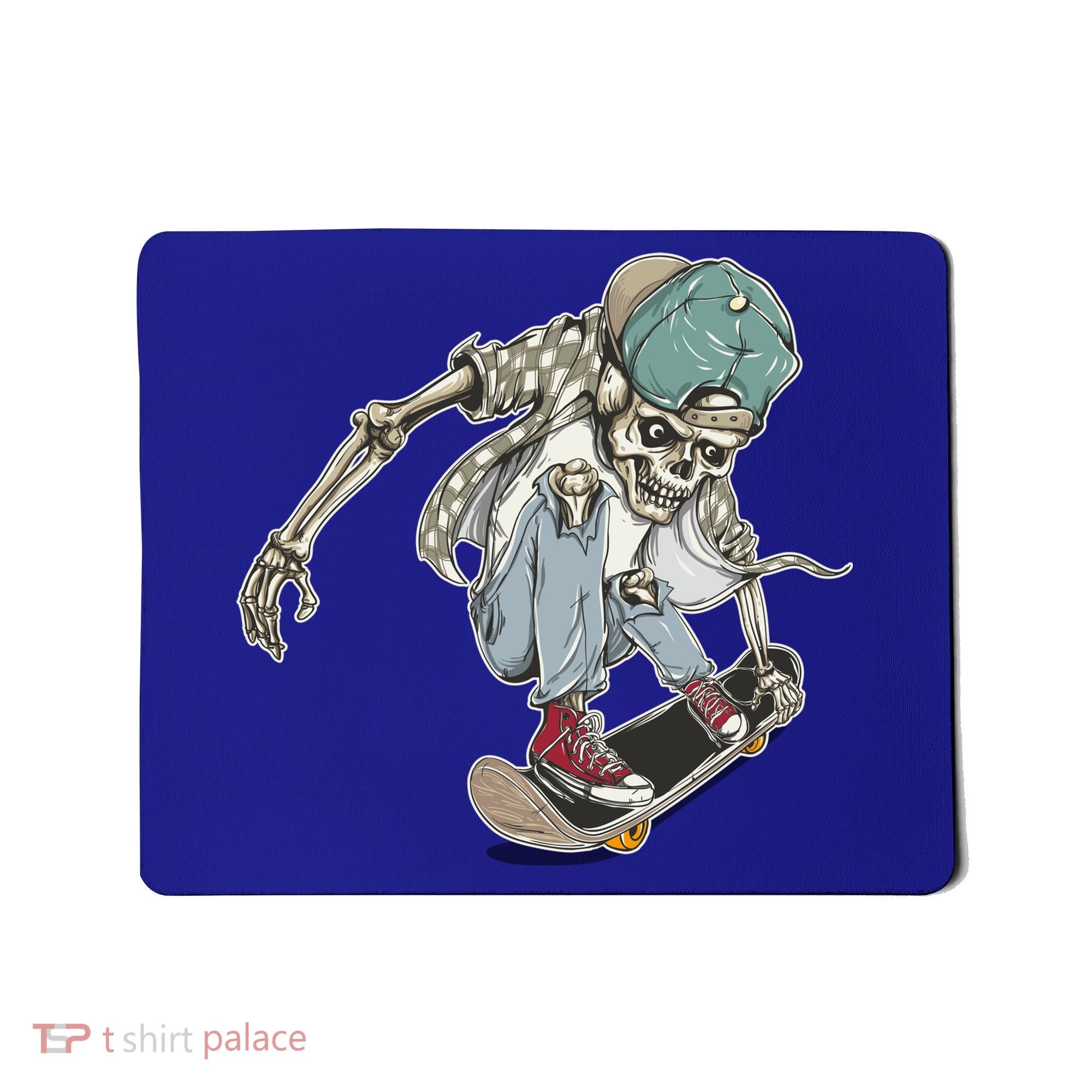 Skater Skeleton Cartoon Mousepad