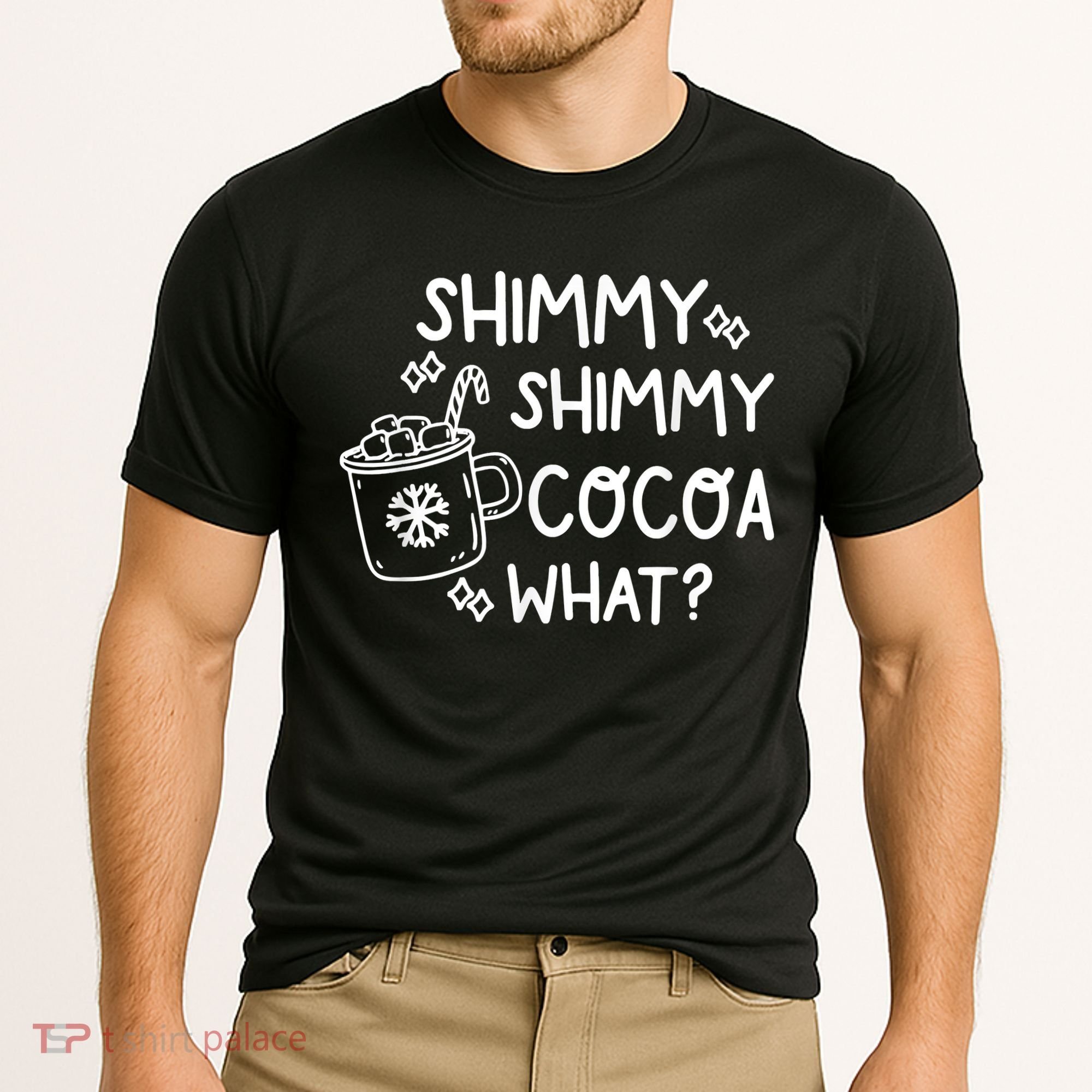 Shimmy Shimmy Cocoa What Apparel Merry Christmas Drink Cooling Performance Crew T-Shirt