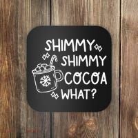 Shimmy Shimmy Cocoa What Apparel Merry Christmas Drink Coaster thumb 0