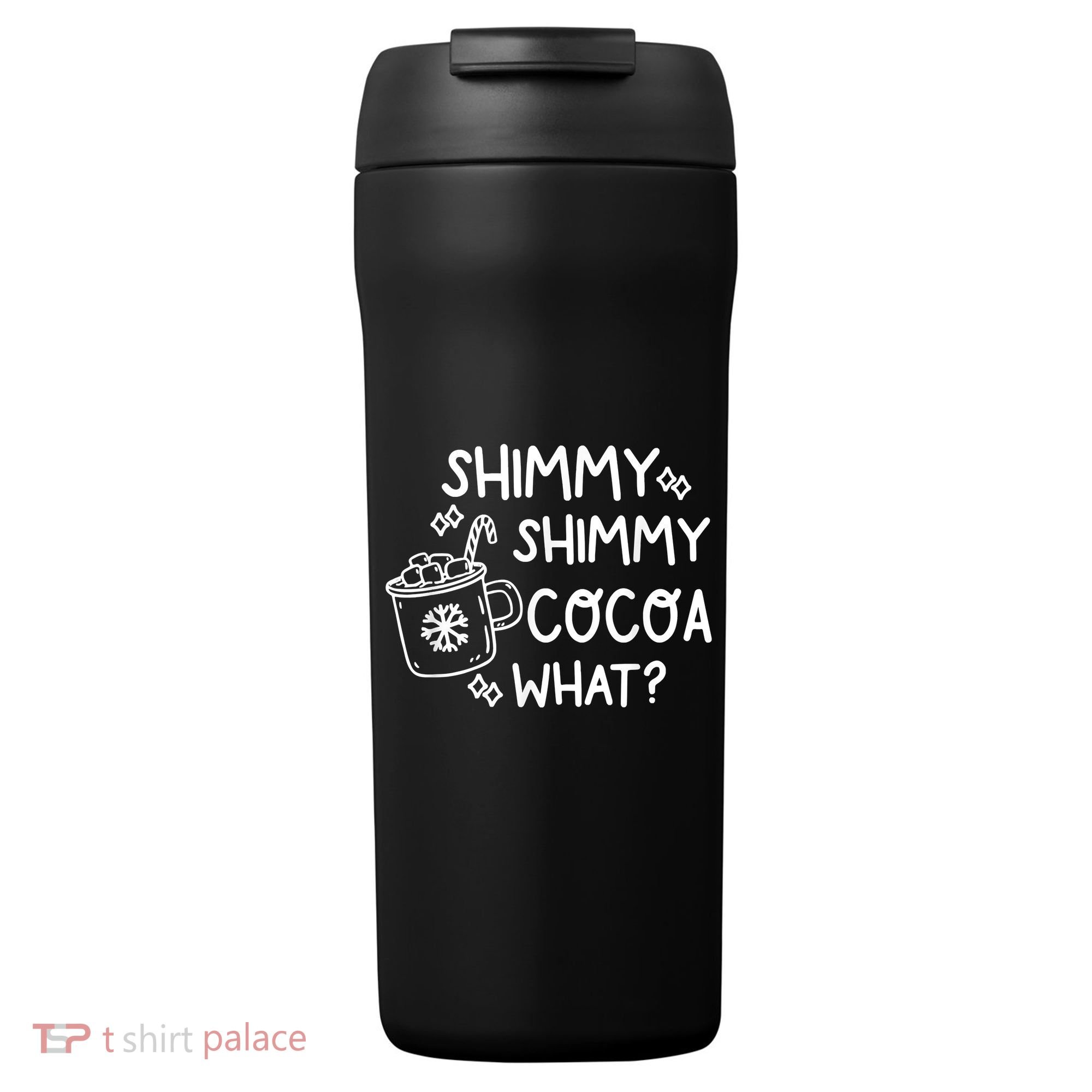 Shimmy Shimmy Cocoa What Apparel Merry Christmas Drink 24oz Duet Stainless Steel Tumbler