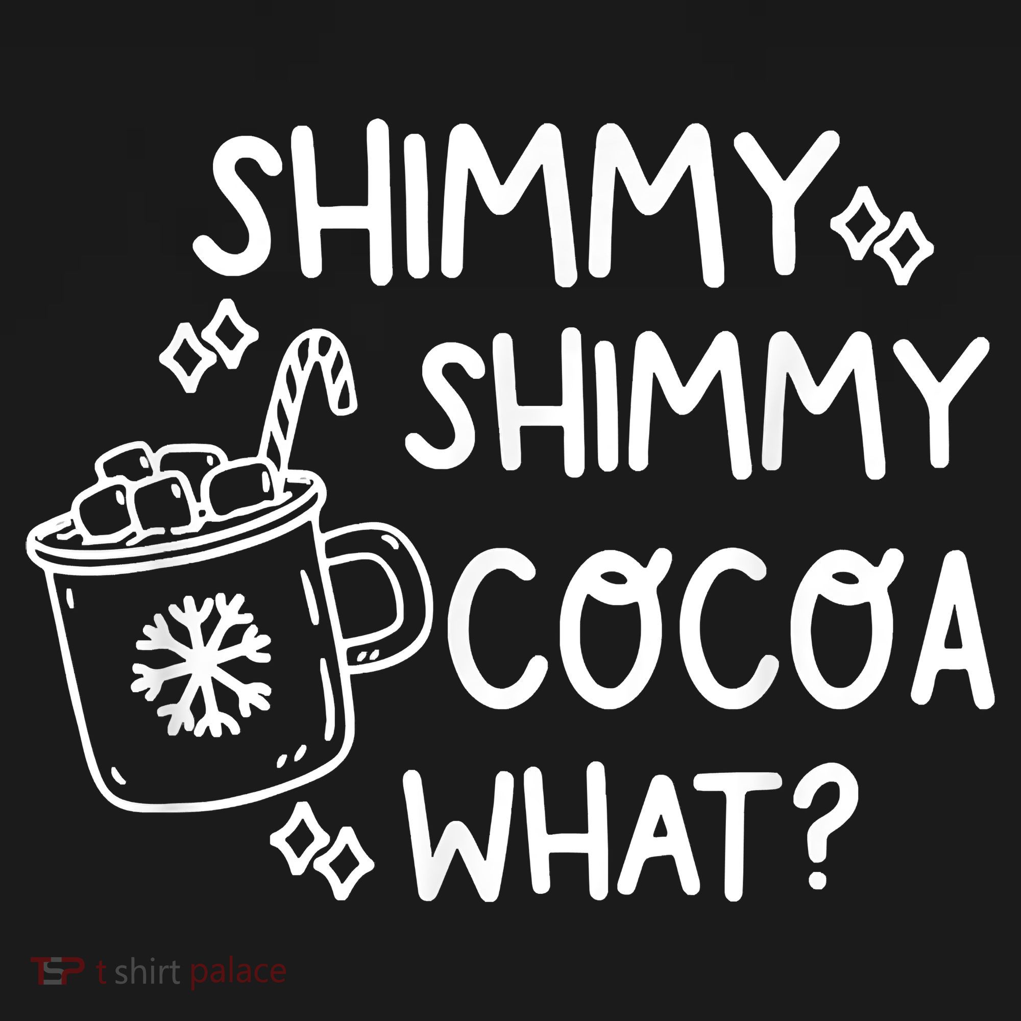 Shimmy Shimmy Cocoa What Apparel Merry Christmas Drink Women's Tank Top