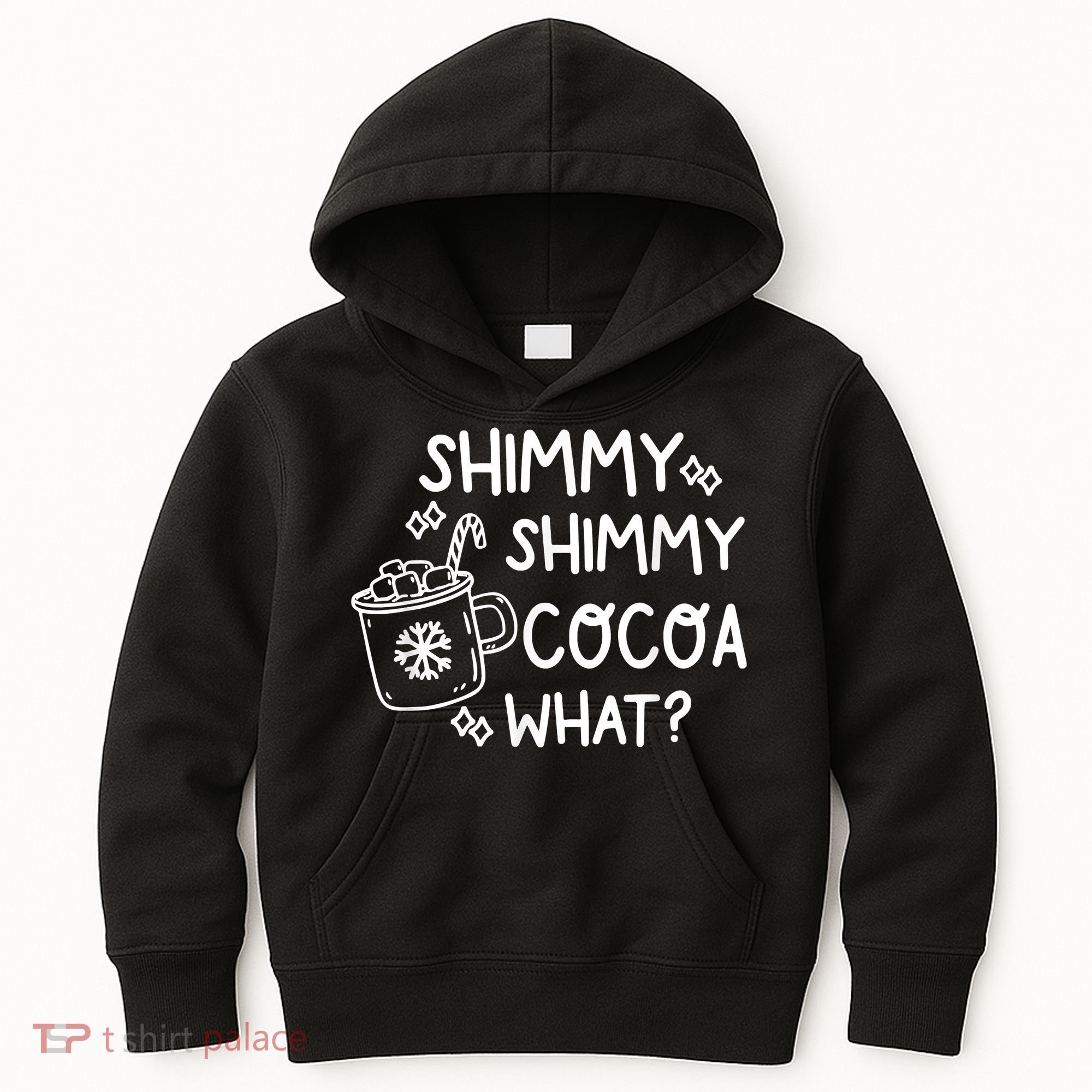 Shimmy Shimmy Cocoa What Apparel Merry Christmas Drink Kids Hoodie