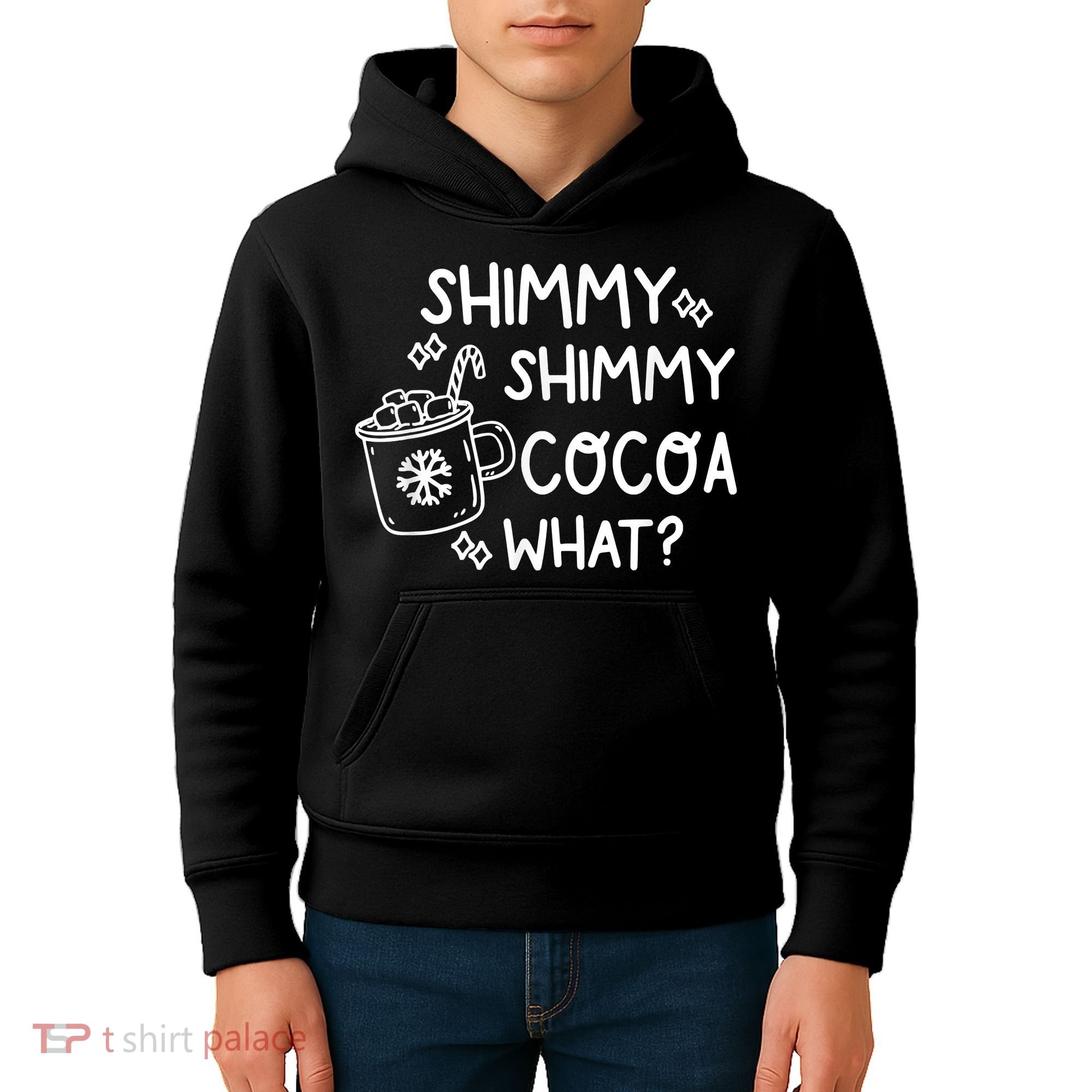 Shimmy Shimmy Cocoa What Apparel Merry Christmas Drink Kids Hoodie