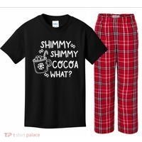 Shimmy Shimmy Cocoa What Apparel Merry Christmas Drink Kids Plaid Pajama Set thumb 0