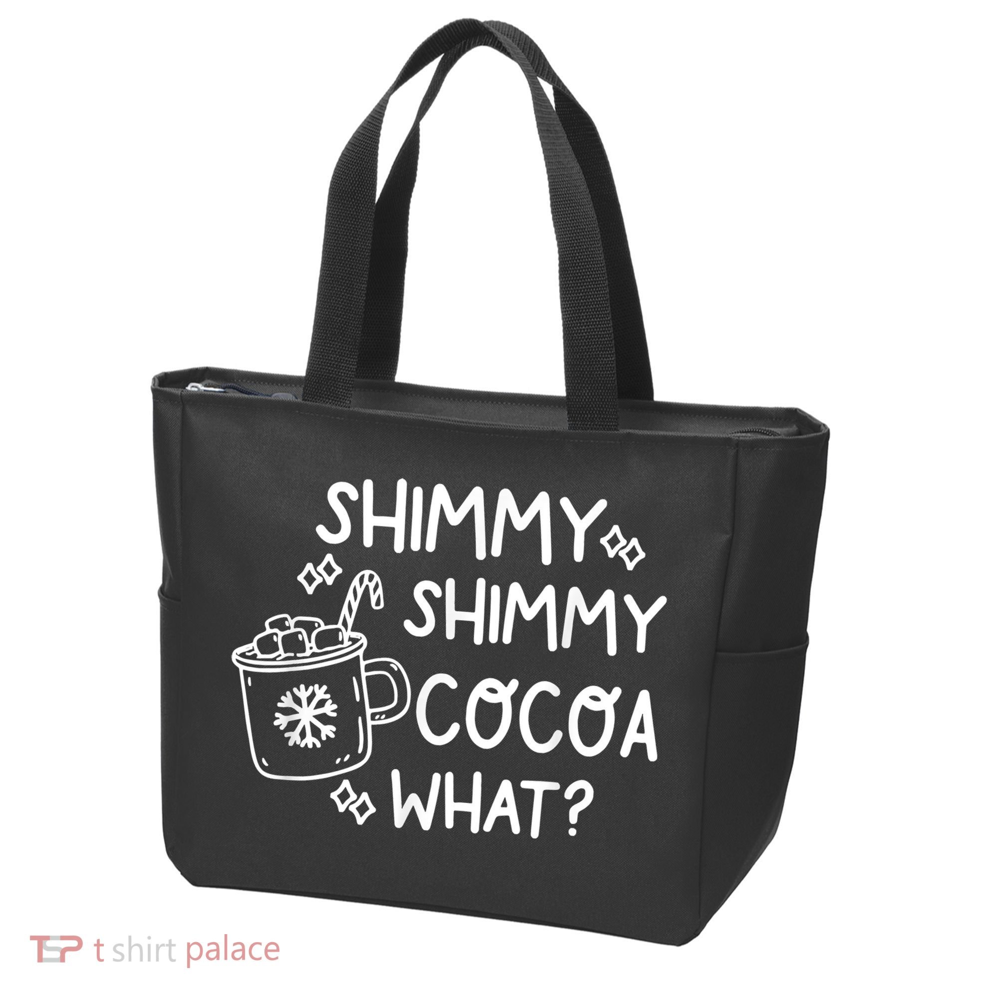 Shimmy Shimmy Cocoa What Apparel Merry Christmas Drink Tote Bag