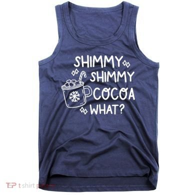 Shimmy Shimmy Cocoa What Apparel Merry Christmas Drink Tank Top