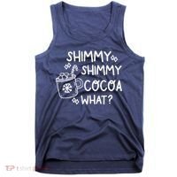 Shimmy Shimmy Cocoa What Apparel Merry Christmas Drink Tank Top thumb 0