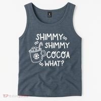 Shimmy Shimmy Cocoa What Apparel Merry Christmas Drink Tank Top thumb 2