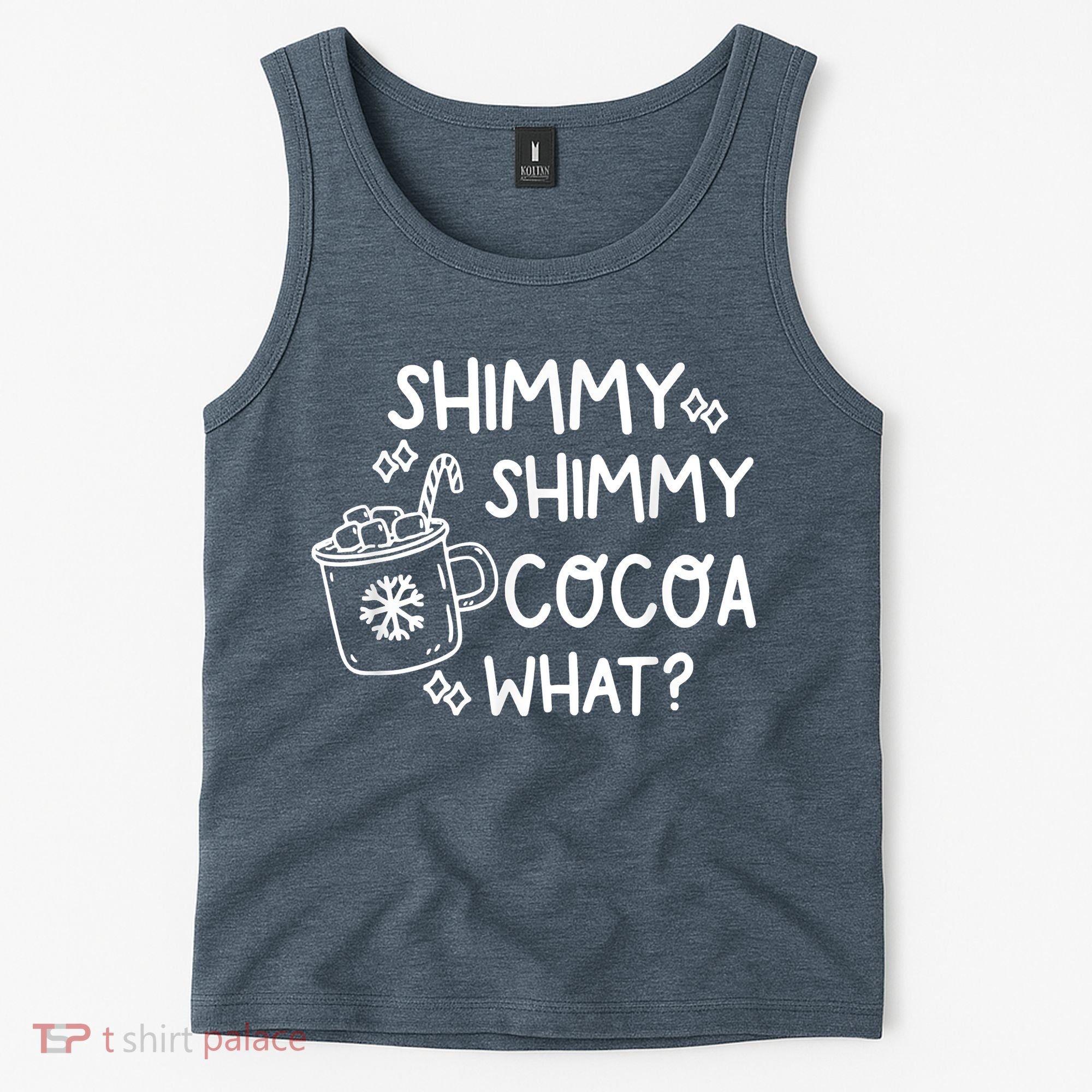 Shimmy Shimmy Cocoa What Apparel Merry Christmas Drink Tank Top