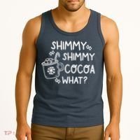 Shimmy Shimmy Cocoa What Apparel Merry Christmas Drink Tank Top thumb 3