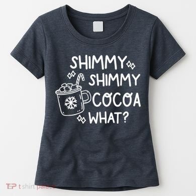 Shimmy Shimmy Cocoa What Apparel Merry Christmas Drink Women's T-Shirt
