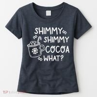 Shimmy Shimmy Cocoa What Apparel Merry Christmas Drink Women's T-Shirt thumb 0