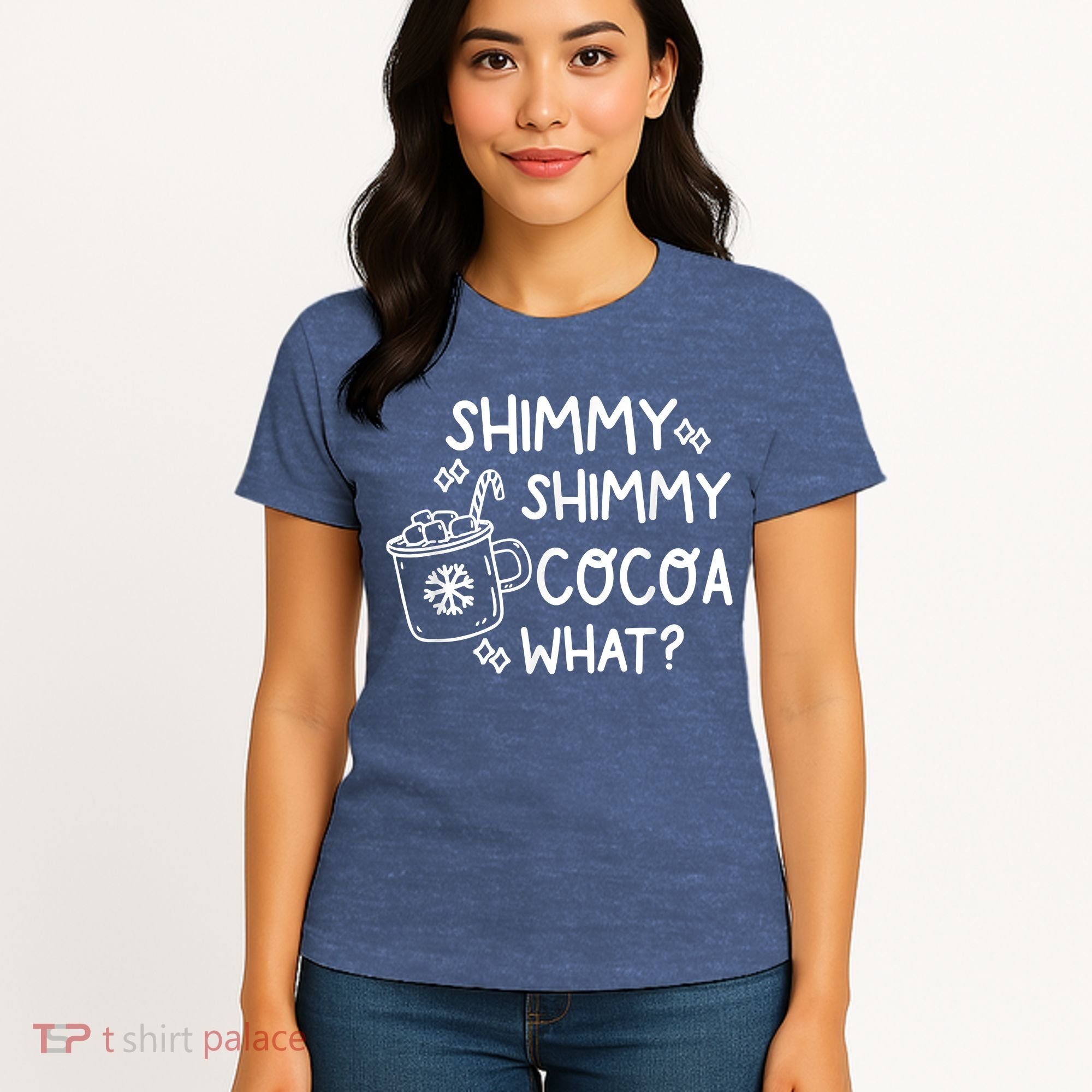Shimmy Shimmy Cocoa What Apparel Merry Christmas Drink Women's T-Shirt